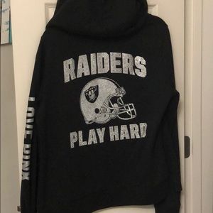 VS PINK Oakland Raiders Zip Hoodie